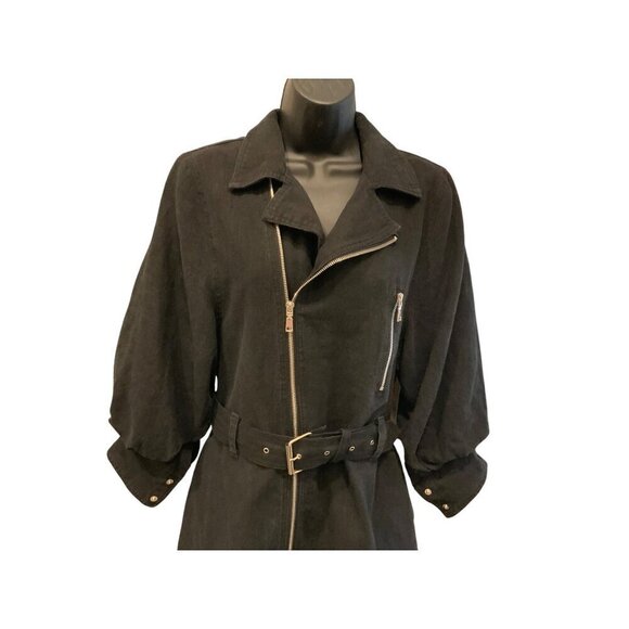 Skyler + Madison  Linen coat-dress full front zip 36Ch 38H 31Long - Picture 5 of 8